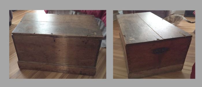 Antique Civil War  REDUCED $30.00 chest 36"x 18" with parts--not restored. 