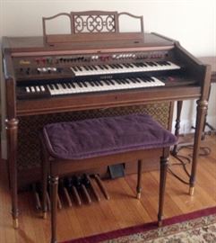 Electron Organ REDUCTED $500. with Roll Top and Matching Bench 