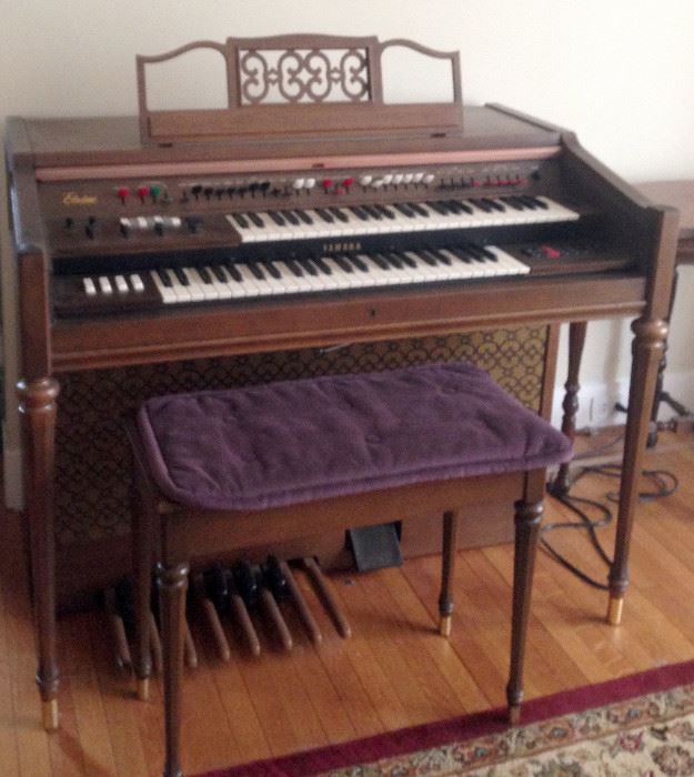 Electron Organ REDUCTED $500. with Roll Top and Matching Bench 