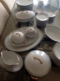 REDUCED $20: Vintage hand painted china Assorted 46 pieces 