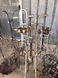 Assorted plant stands