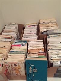 Many sewing patterns
