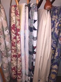 More quilts, window treatments, and custom shower curtains