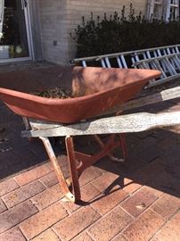 Wheel barrow and ladders