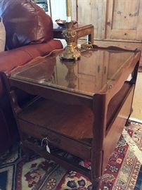 Two tiered side table