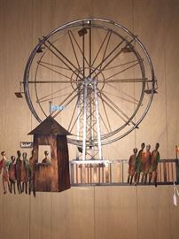 Ferris wheel wall art