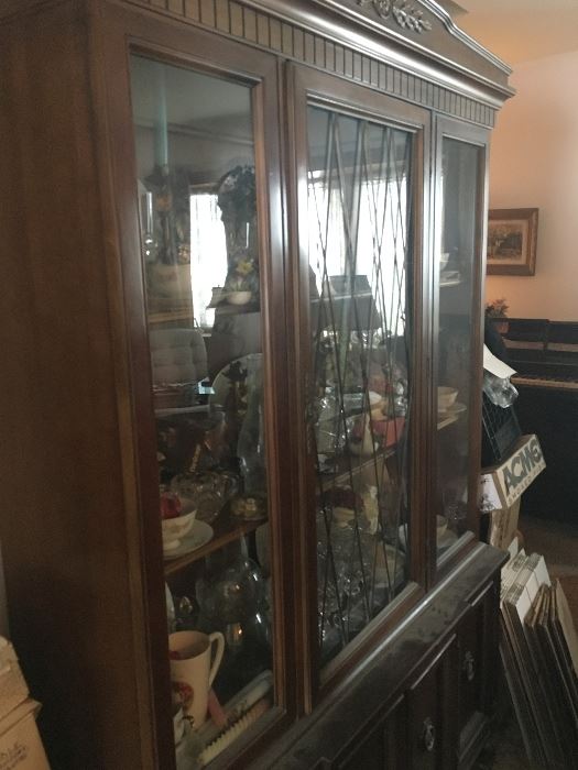 China cabinet and everything inside