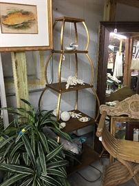 Sold (etegere, plant, framed fish print)