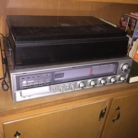 Gran Prix receiver, 8 track and turntable