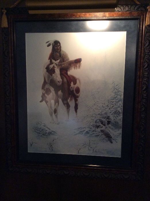 Snow bird print  Limited Edition 179/750 sign by Chuck DeHaan