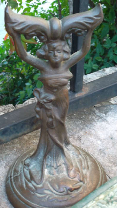 victorian cast iron statue