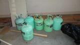 R22 refrigerant canisters- full