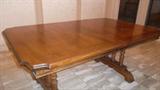 lovey solid wood table with leaf (not shown) in beautiful condition