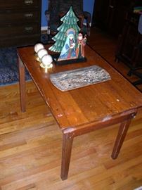 Primitive child's folding desk