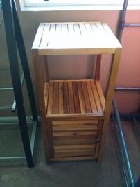 Cherry Oak Shelf/Cabinet/Towel rack