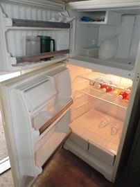 inside white refrigerator