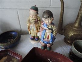 porcelain Japanese figures