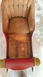 vintage child's sleigh style sled 