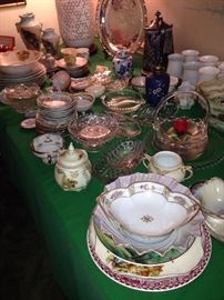 china and crystal serving dishes and collectibles