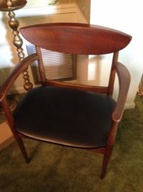 Danish Style Mid Century Modern Captain's Chair