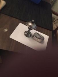 Japanese Sterling Silver Pepper Shakers