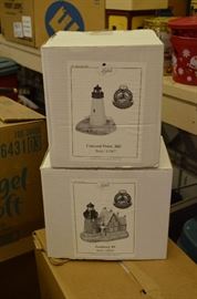 A collection of Lefton Lighthouses