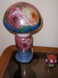 Vintage Handpainted Lamp