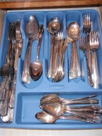 Silver Plate Flatware Set by Wm. Rogers