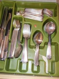 Silver Plate Flatware Set by Majestic
