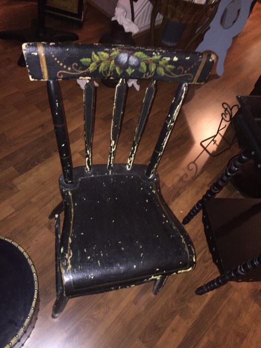 Vintage hand painted chair