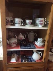 misc. teapots and teacups