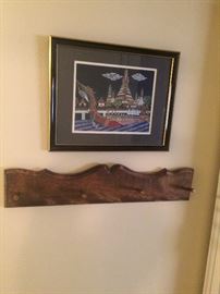 Wall Shelf with Rifle Bullets