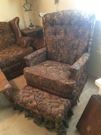 Floral Rocker - foot rest