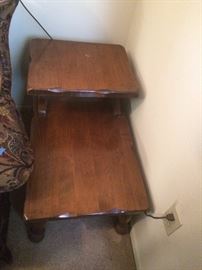 1 of 2 maple end tables