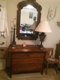 Vintage Dresser - Vintage Mirror