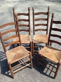 For vintage ladderback chairs