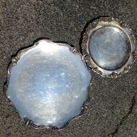 Large Silverplate trays