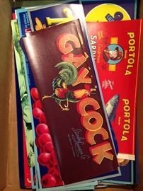 Vintage can labels, $1 each