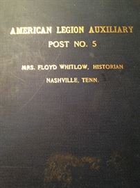 1930s Scrapbook of American Legion Post Number 5 from the American Legion archive