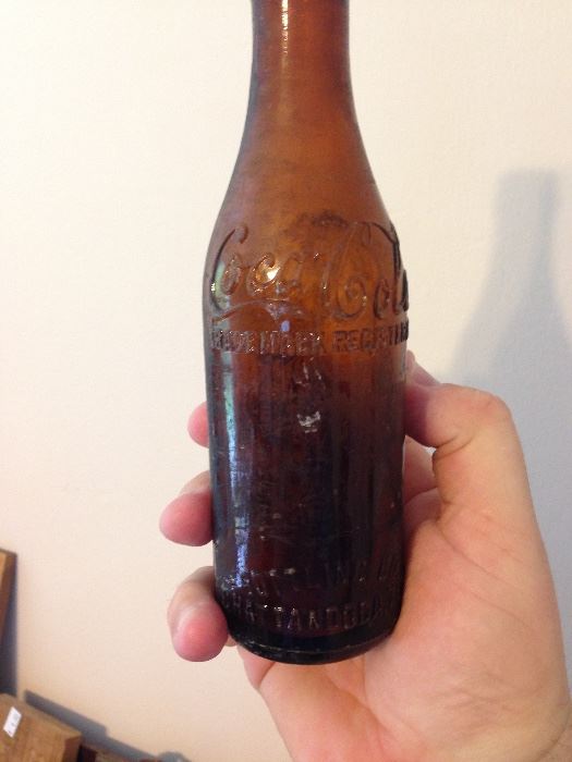 Amber Coke bottle