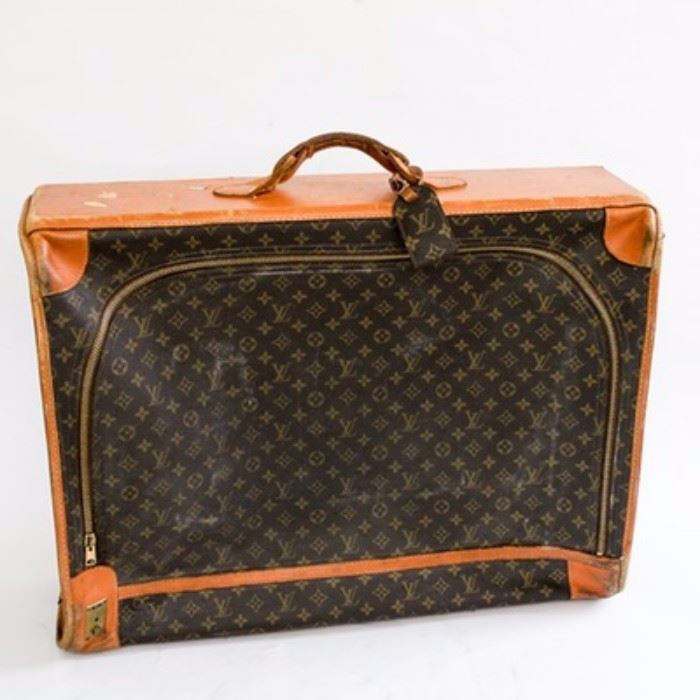 Vintage LOUIS VUITTON Vachetta Zipper Suitcase. Saks Fifth Avenue