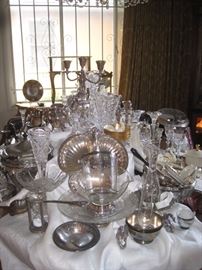 CRYSTAL AND SILVERWARE 