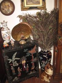 ORIENTAL BLACK LAQUER TABLE