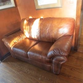 Natuzzi Leather Loveseat