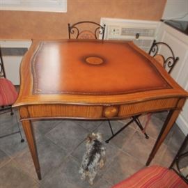 Maitland Smith Leather Top Table

