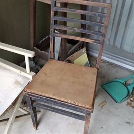 Folding Wood Card Table Chair