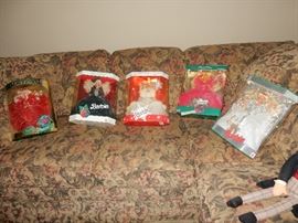 5 barbies mint in the original boxes