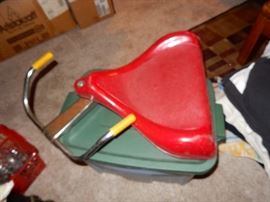 the coolest vintage toy ever, a scooter The original Very Vintage Turtle Scooter.