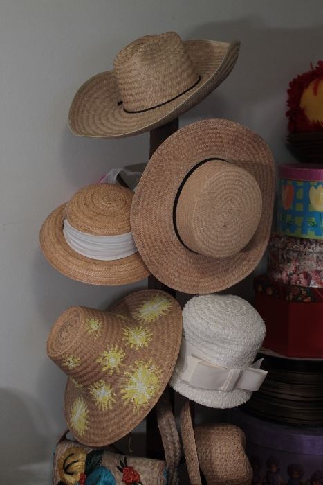 There are over 300 hats, some modern, some vintage.  There are so many that we will replenish any empty spaces after the first day of the sale.