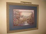 framed and lighted wall art